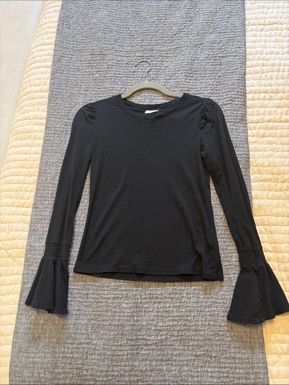 Nation LTD Black Long-Sleeve Ruffle Cuff Top - Women